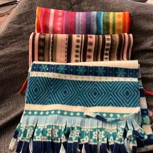 Old Navy fleece scarves